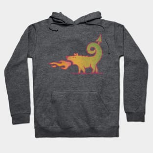 Dinkum,  the Dragon Dingo - for dark background Hoodie